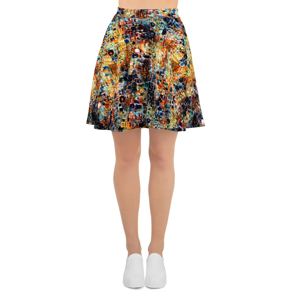 Urban Aurora on Skater Skirt — Front