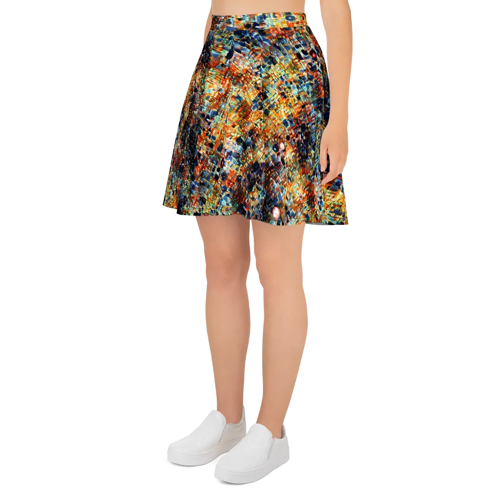 Urban Aurora on Skater Skirt — Left