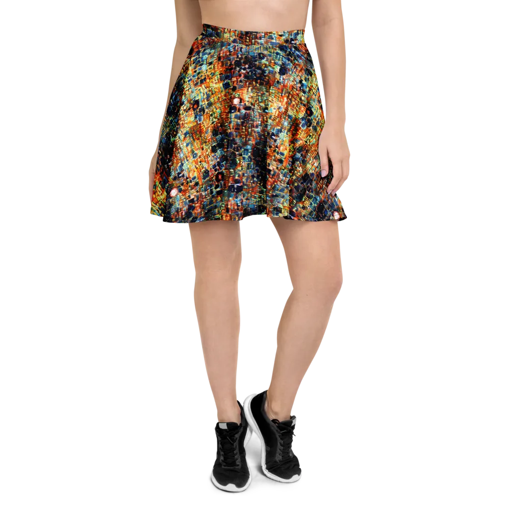 Urban Aurora on Skater Skirt — Front