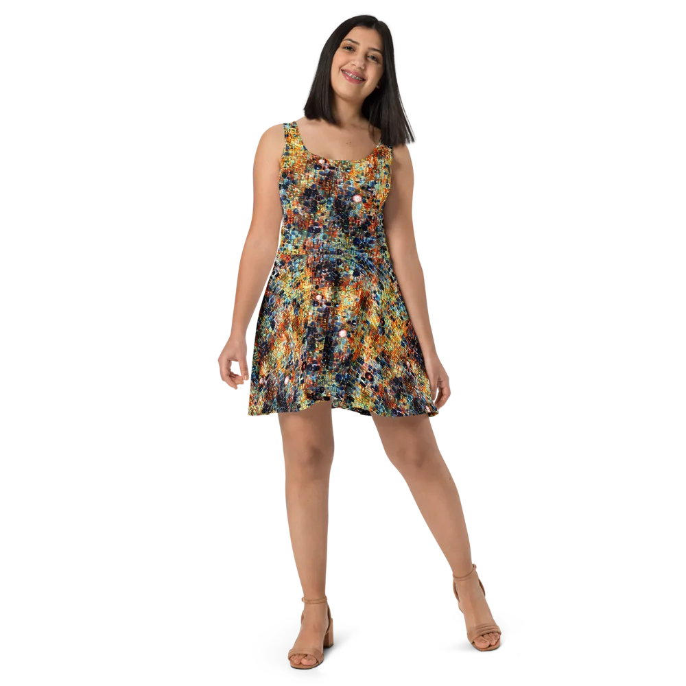 Urban Aurora on Skater Dress — Front