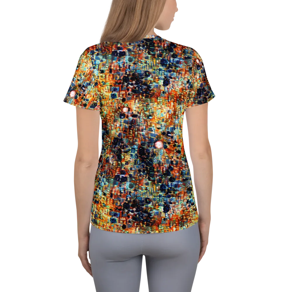 Urban Aurora on Women's Athletic T-Shirt — Back