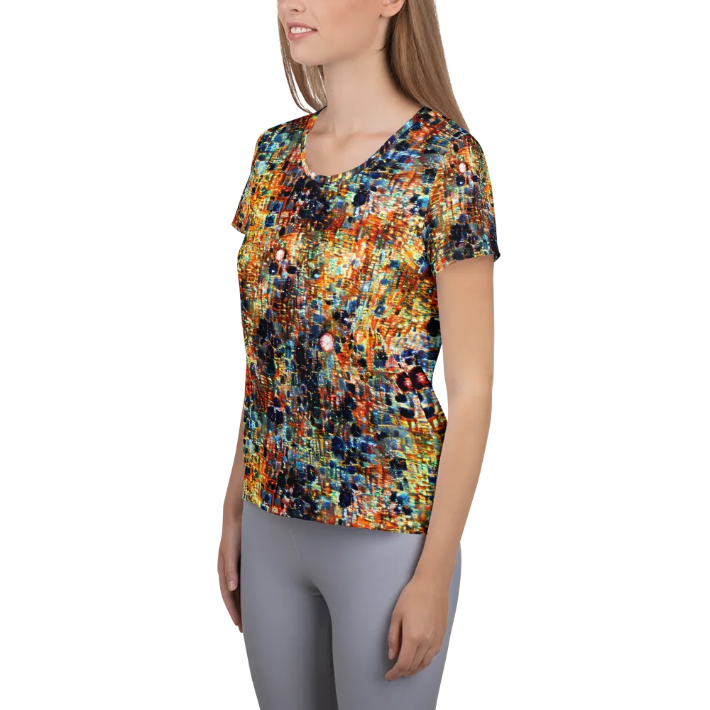 Urban Aurora on Women's Athletic T-Shirt — Left