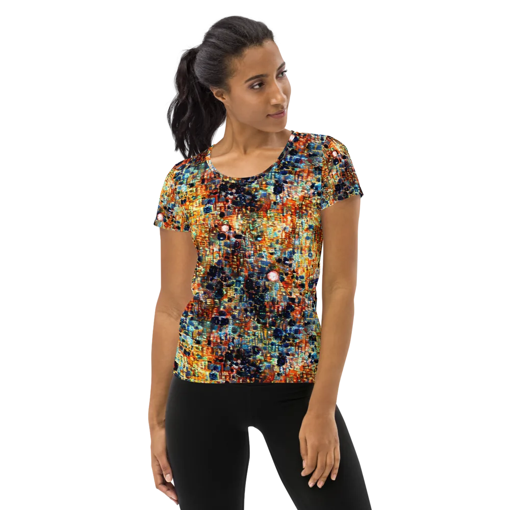 Urban Aurora on Women's Athletic T-Shirt — Front