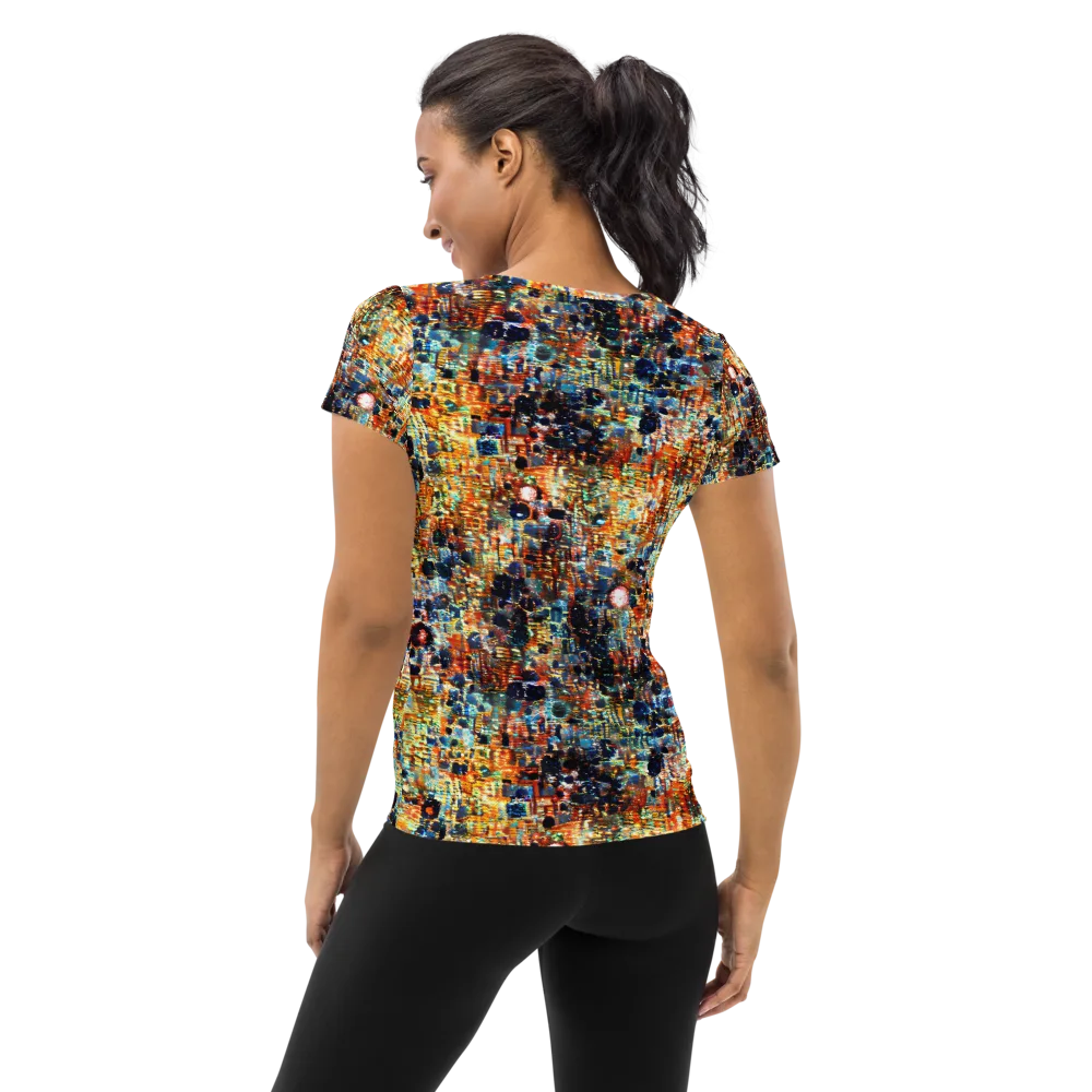 Urban Aurora on Women's Athletic T-Shirt — Back
