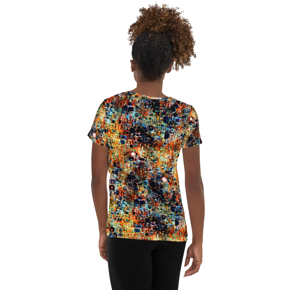 Urban Aurora on Women's Athletic T-Shirt — Back