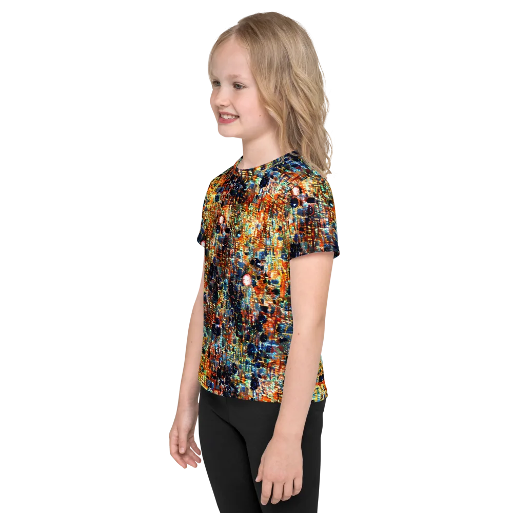 Urban Aurora on Kids Crew Neck T-Shirt — Left