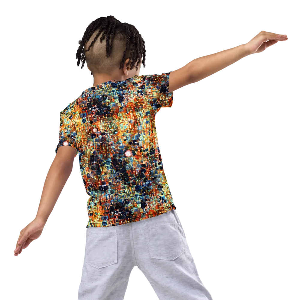 Urban Aurora on Kids Crew Neck T-Shirt — Back