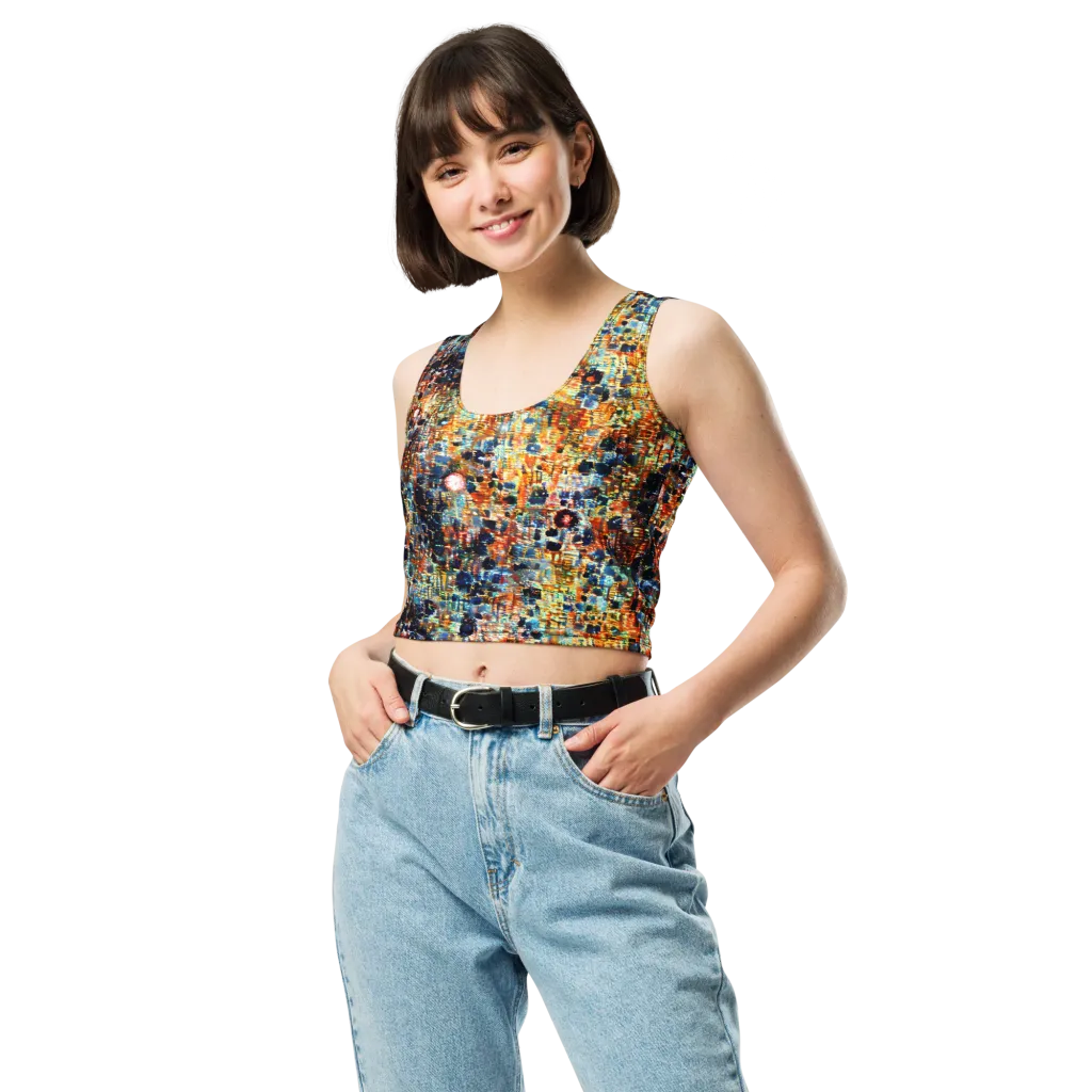 Urban Aurora on Crop Top — Front
