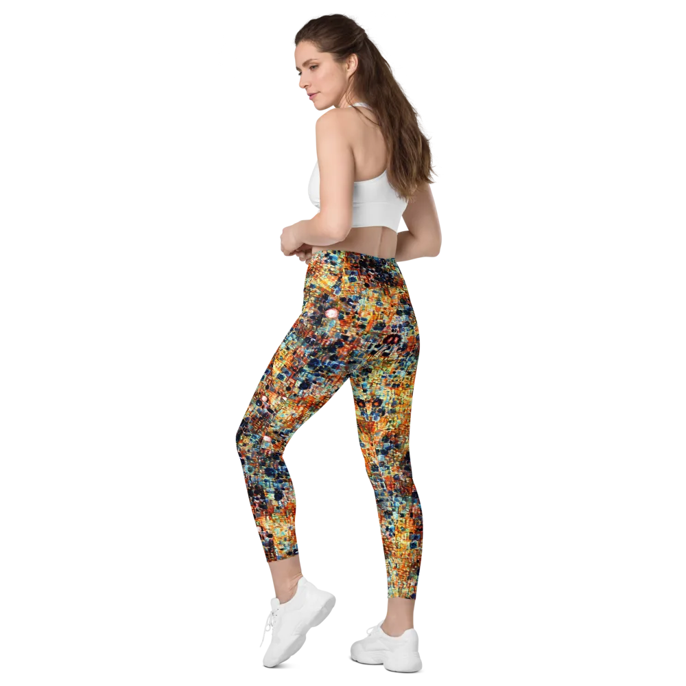 Urban Aurora on Leggings with Pockets — Left Back