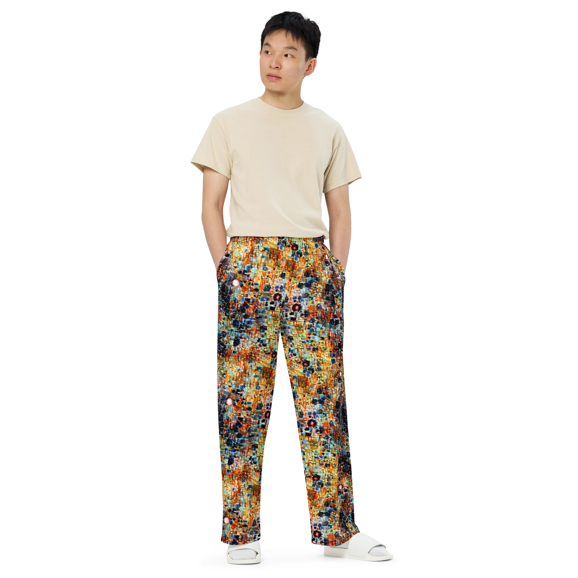 Urban Aurora on Wide-Leg Pants — Front