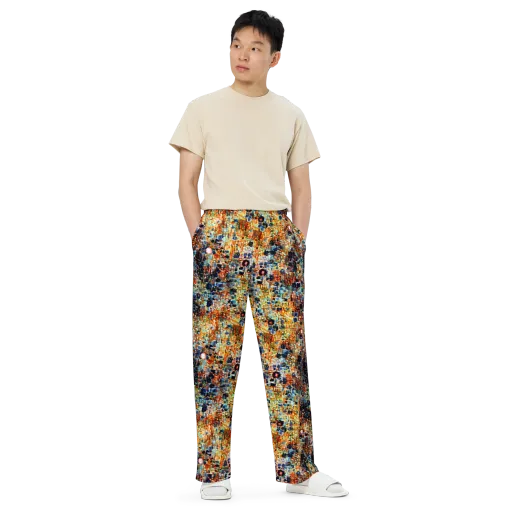 Urban Aurora on a Wide-Leg Pants