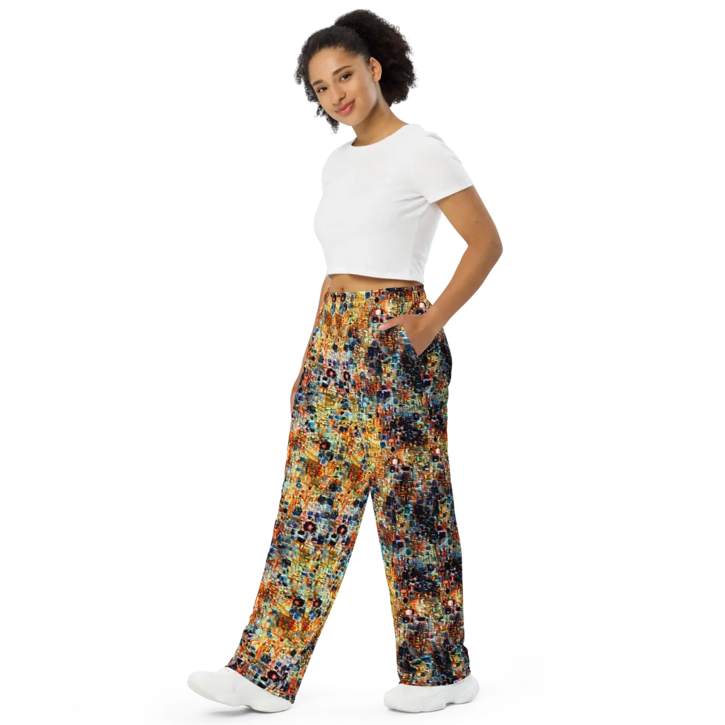 Urban Aurora on Wide-Leg Pants — Left Front