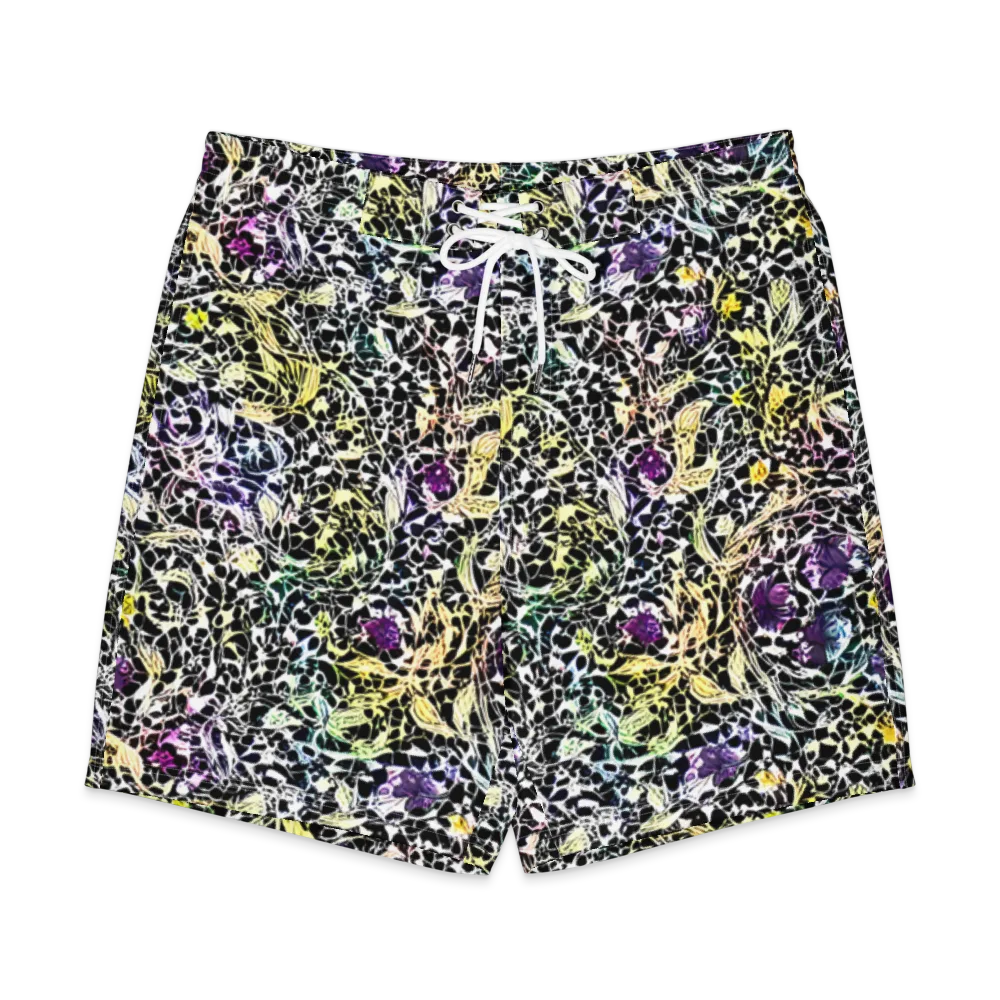 Prismatic Underbrush on Men's Board Shorts — Front