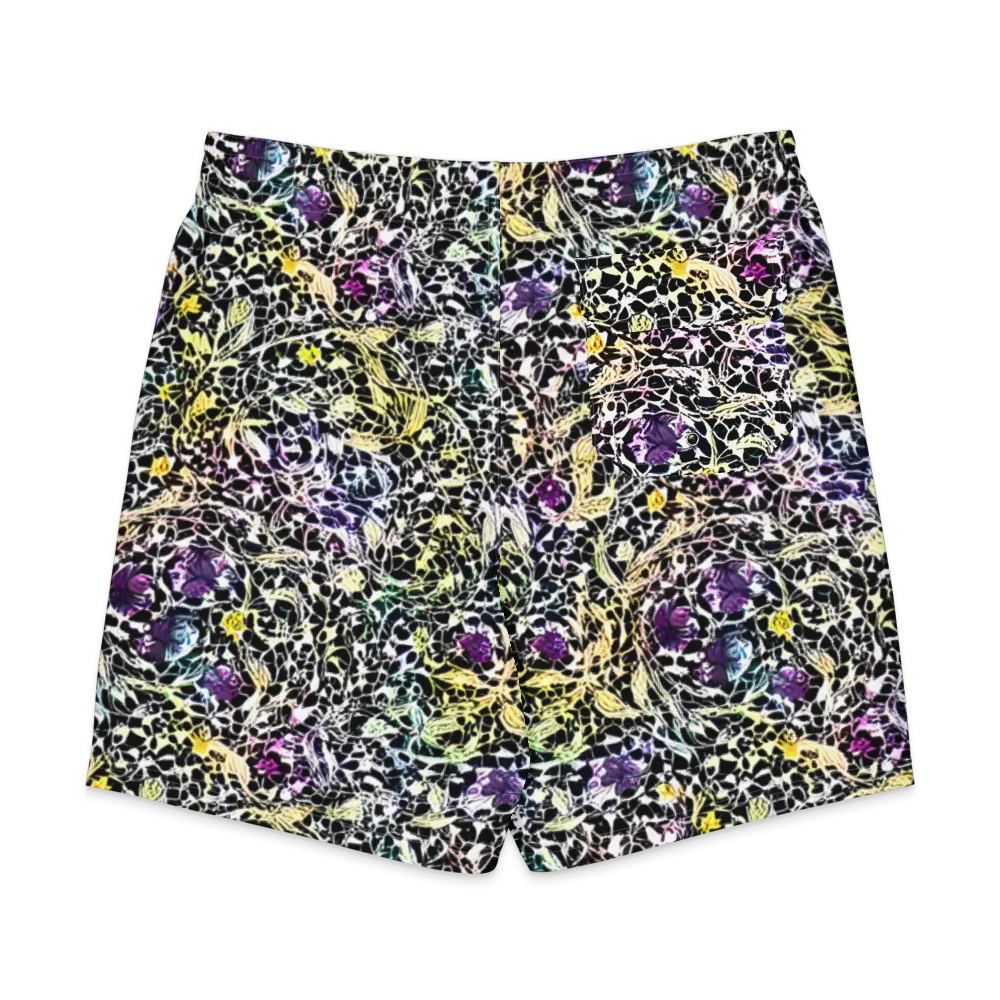 Prismatic Underbrush on Men's Board Shorts — Back