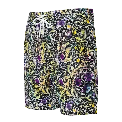 Prismatic Underbrush on a Men's Board Shorts