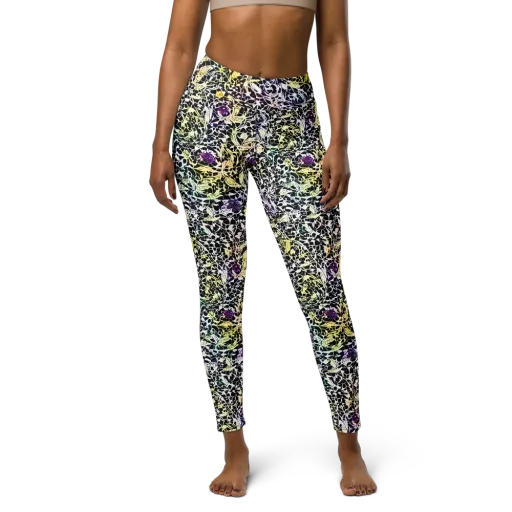 Prismatic Underbrush on a Yoga Leggings
