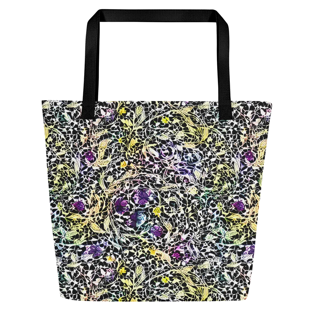 Prismatic Underbrush on Large Tote Bag W/ Pocket — Front