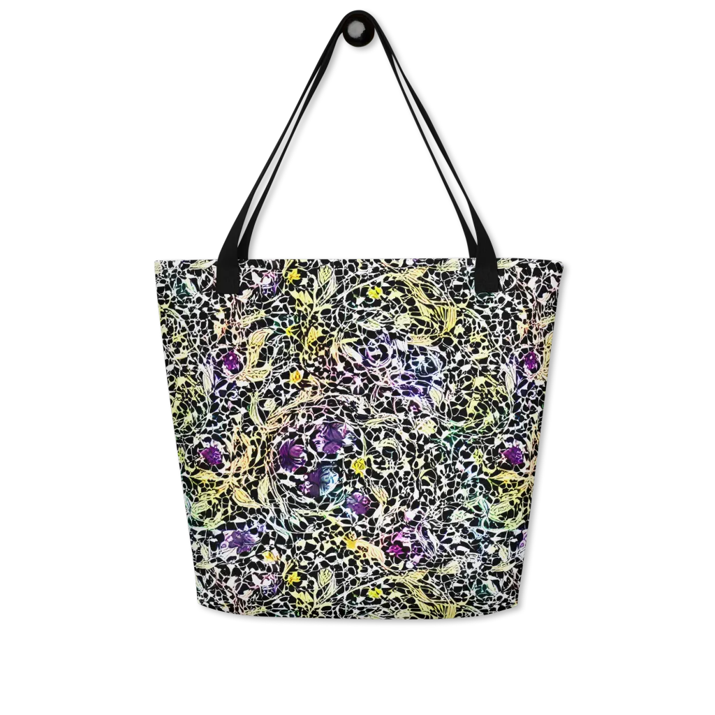 Prismatic Underbrush on Large Tote Bag W/ Pocket — Front