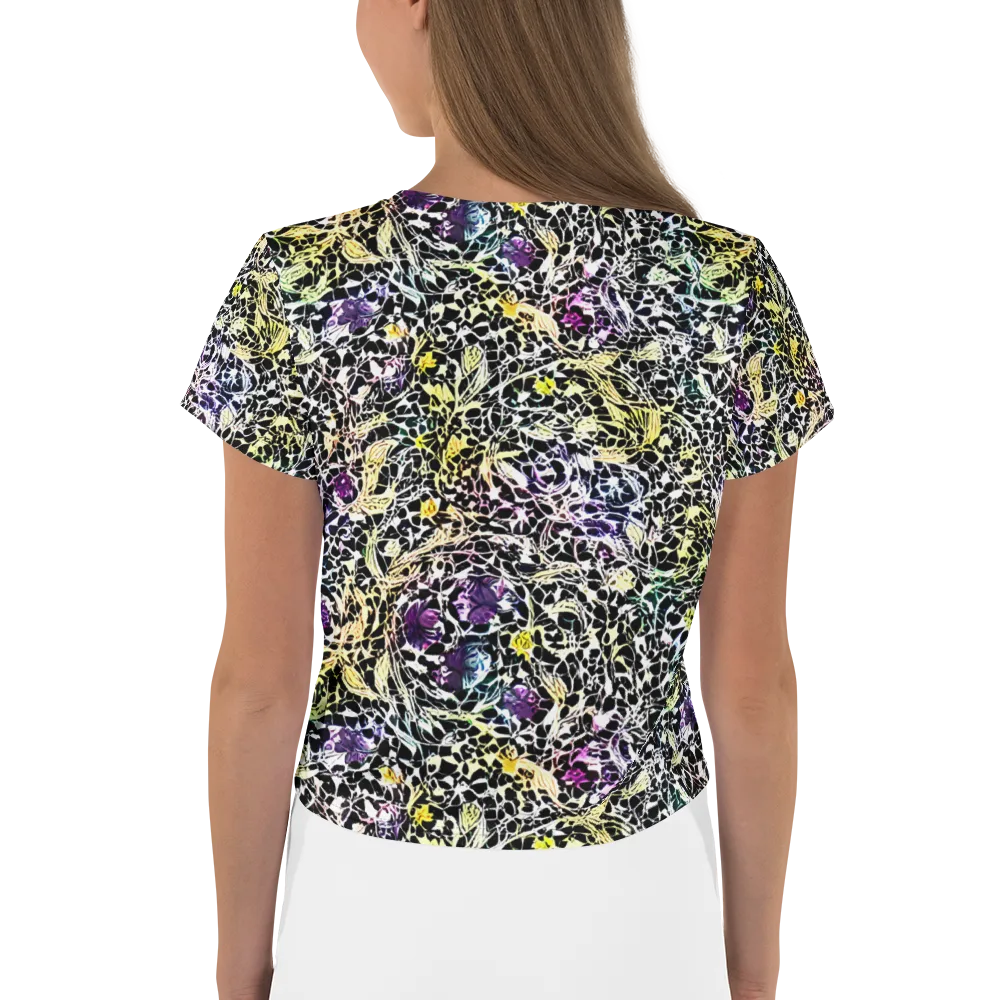 Prismatic Underbrush on Crop Tee — Back