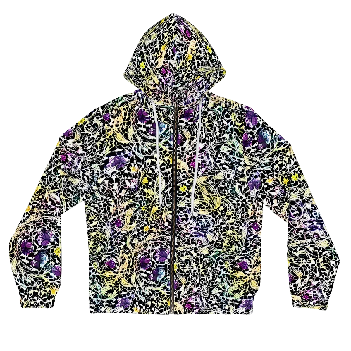 Prismatic Underbrush on Women's Full-Zip Hoodie — Front