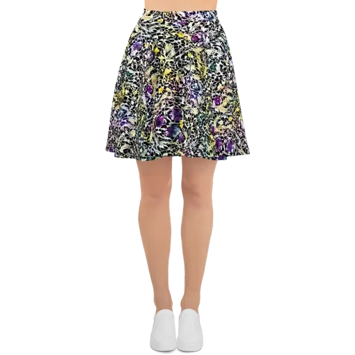 Prismatic Underbrush on a Skater Skirt