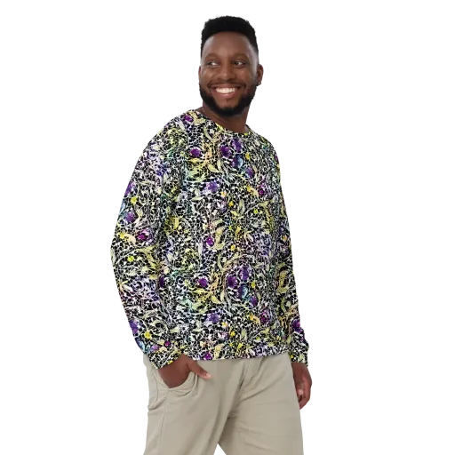 Prismatic Underbrush on a Sweatshirt