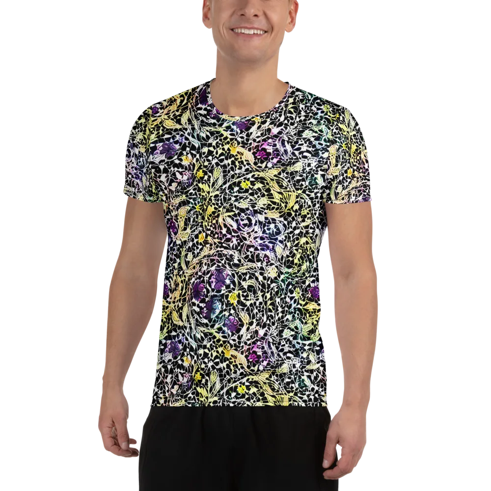 Prismatic Underbrush on Men's Athletic T-Shirt — Front