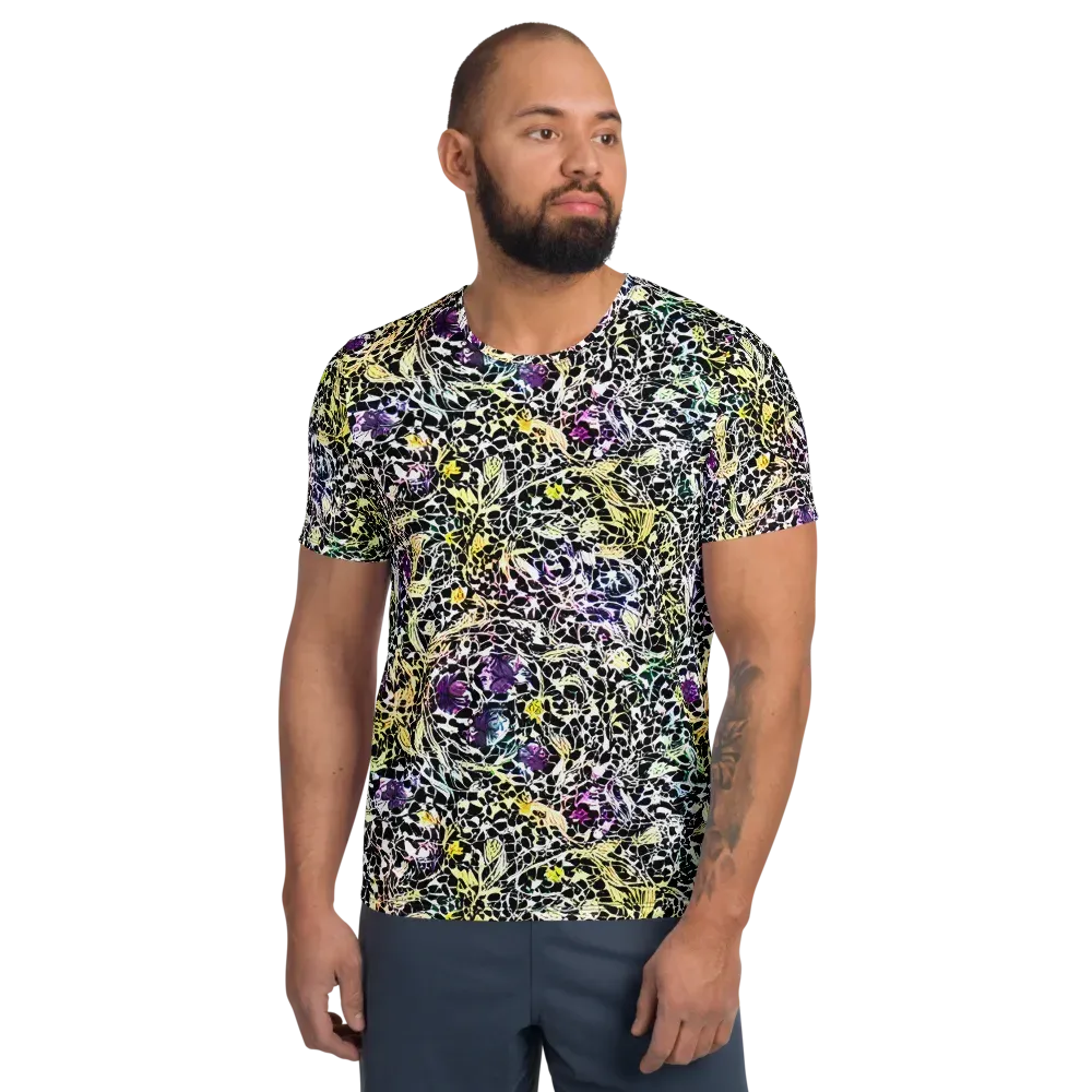 Prismatic Underbrush on Men's Athletic T-Shirt — Front