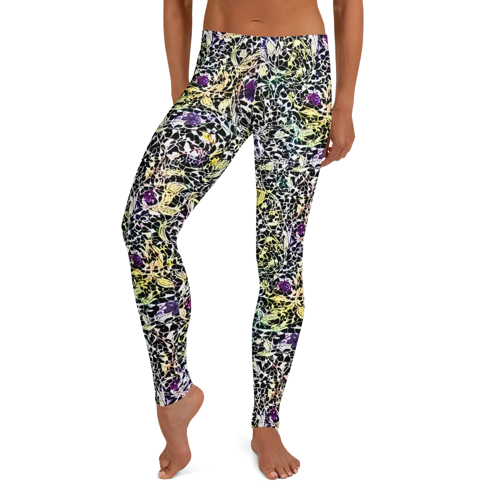 Prismatic Underbrush on Leggings — Front