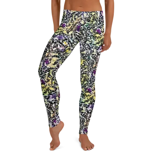 Prismatic Underbrush on a Leggings