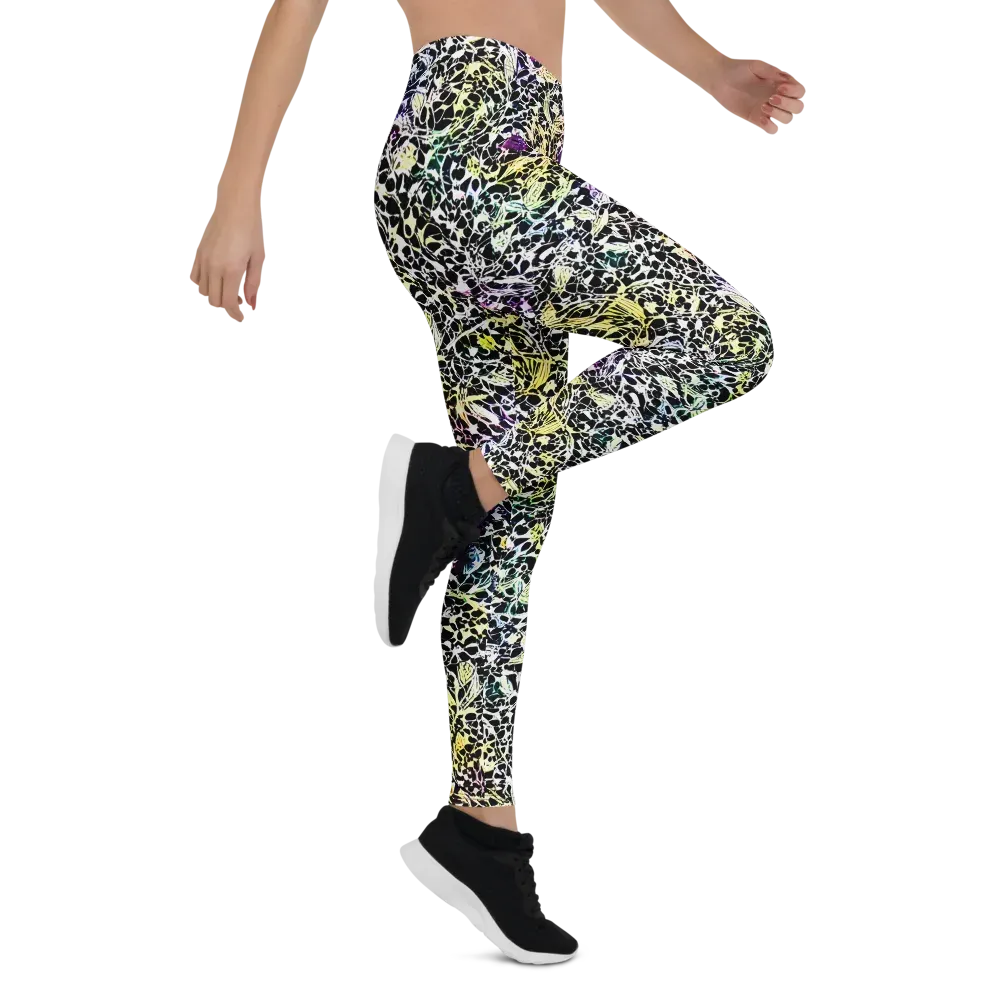 Prismatic Underbrush on Leggings — Right