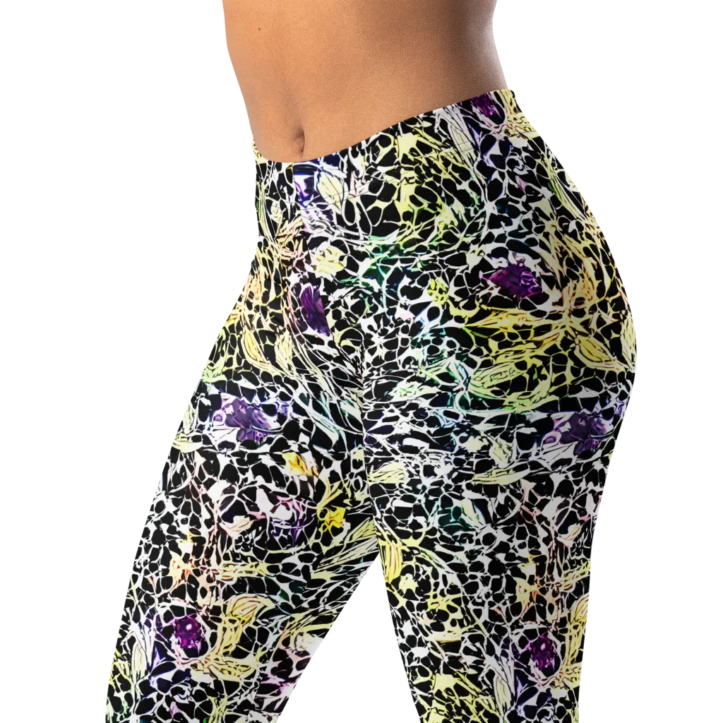 Prismatic Underbrush on Leggings — Left Front