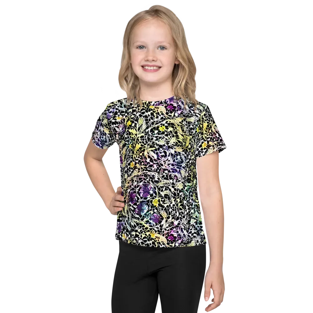 Prismatic Underbrush on Kids Crew Neck T-Shirt — Front