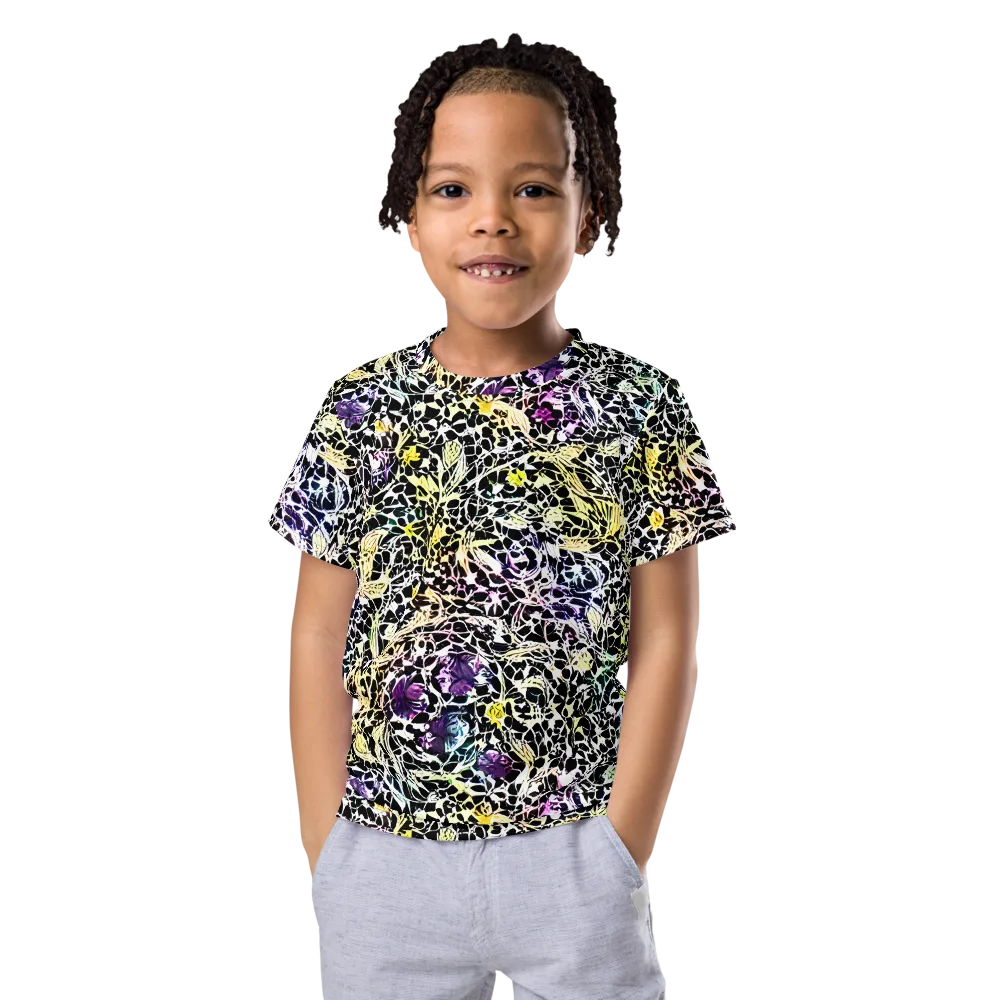 Prismatic Underbrush on Kids Crew Neck T-Shirt — Front