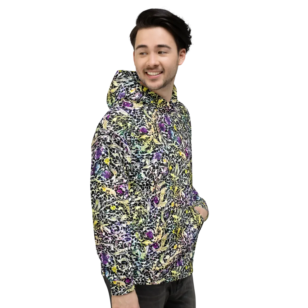 Prismatic Underbrush on Hoodie — Right
