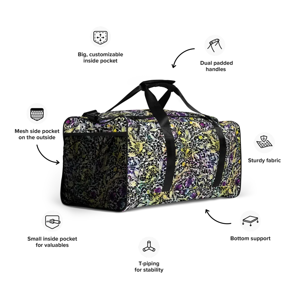Prismatic Underbrush on Duffle Bag — Right Front