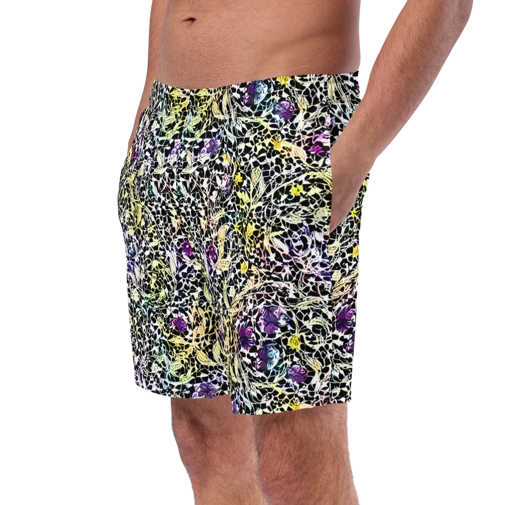 Prismatic Underbrush on Swim Trunks — Left Front