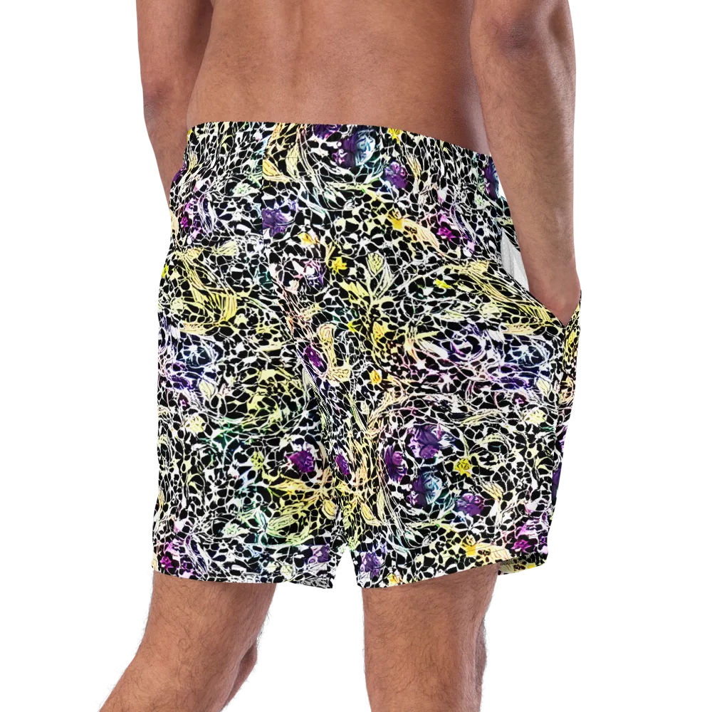 Prismatic Underbrush on Swim Trunks — Right Back
