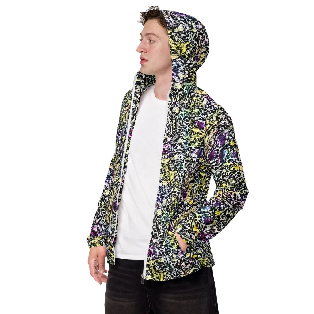 Prismatic Underbrush on Men's Windbreaker — Left Front