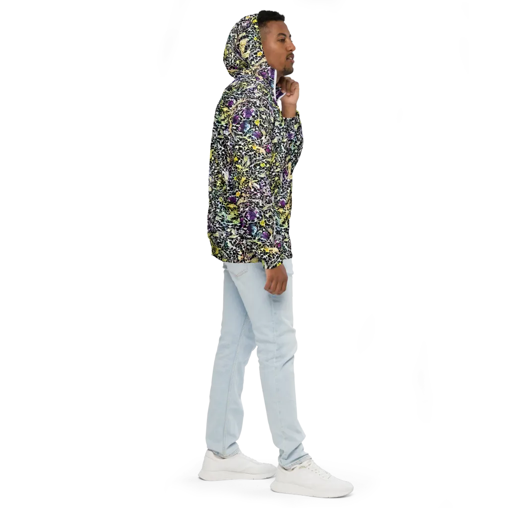 Prismatic Underbrush on Men's Windbreaker — Right