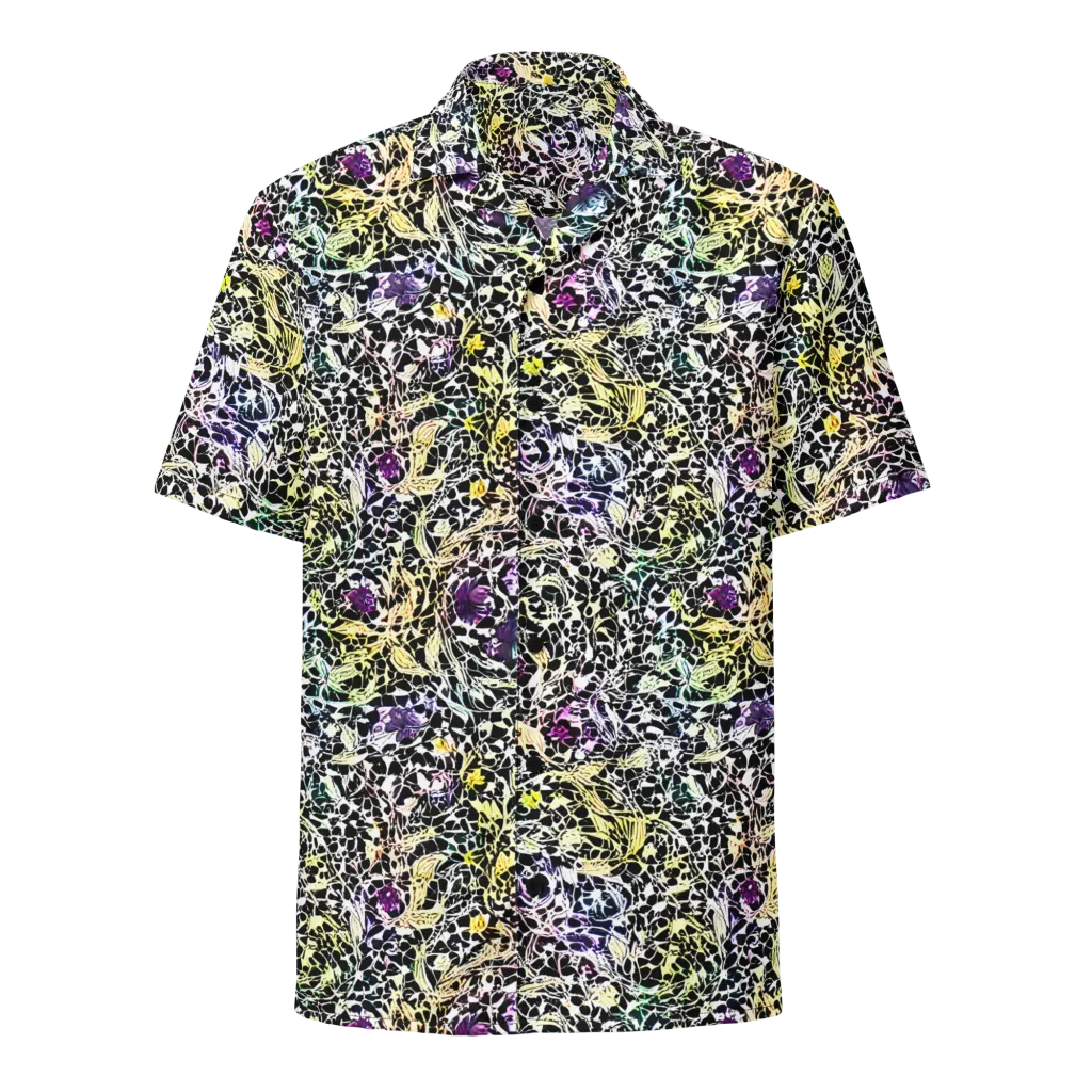 Prismatic Underbrush on Button Shirt — Front