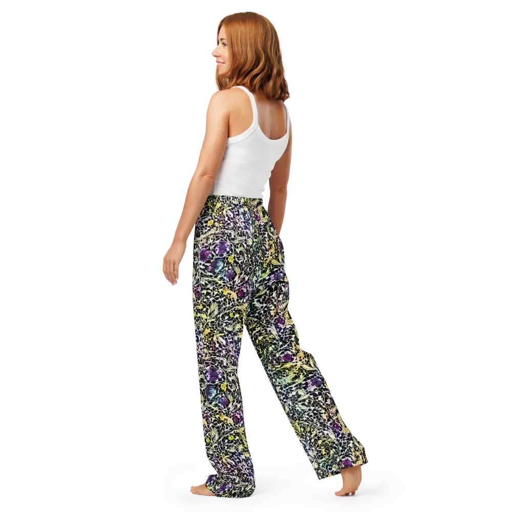 Prismatic Underbrush on Women's Pajama Pants — Back