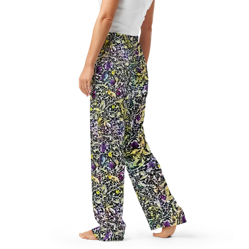 Prismatic Underbrush on Women's Pajama Pants — Left