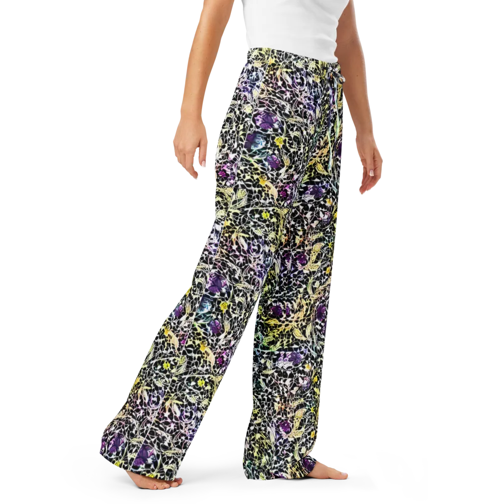 Prismatic Underbrush on Women's Pajama Pants — Right Front