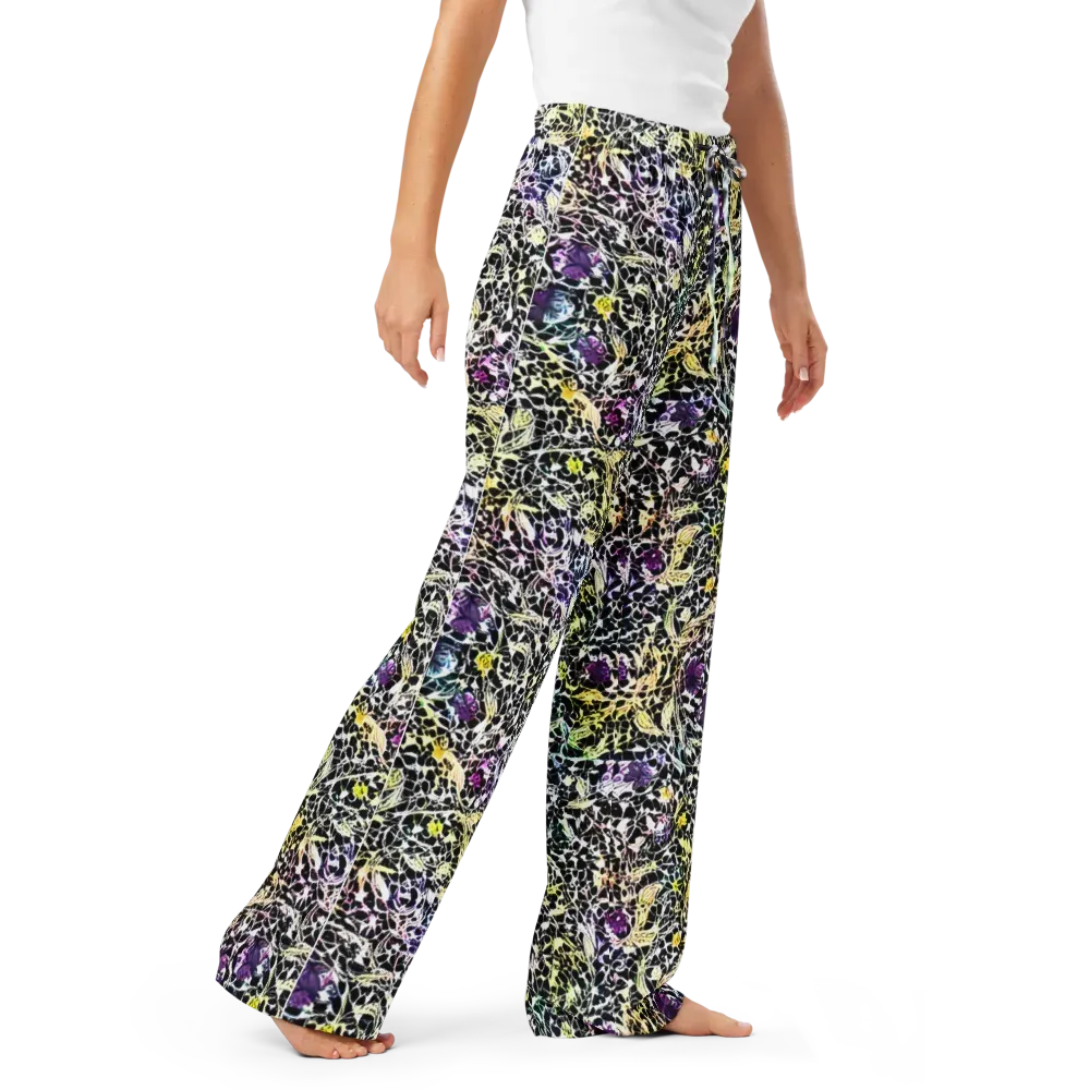Prismatic Underbrush on Women's Pajama Pants — Right Front