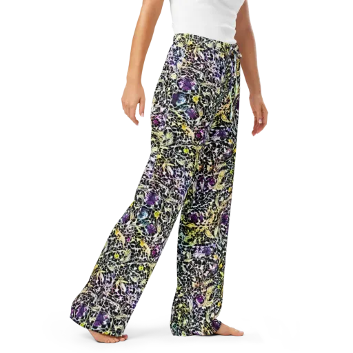 Prismatic Underbrush on a Women's Pajama Pants