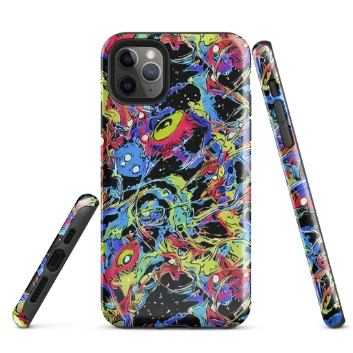 Neon Chaos on a Tough Case for iPhone®