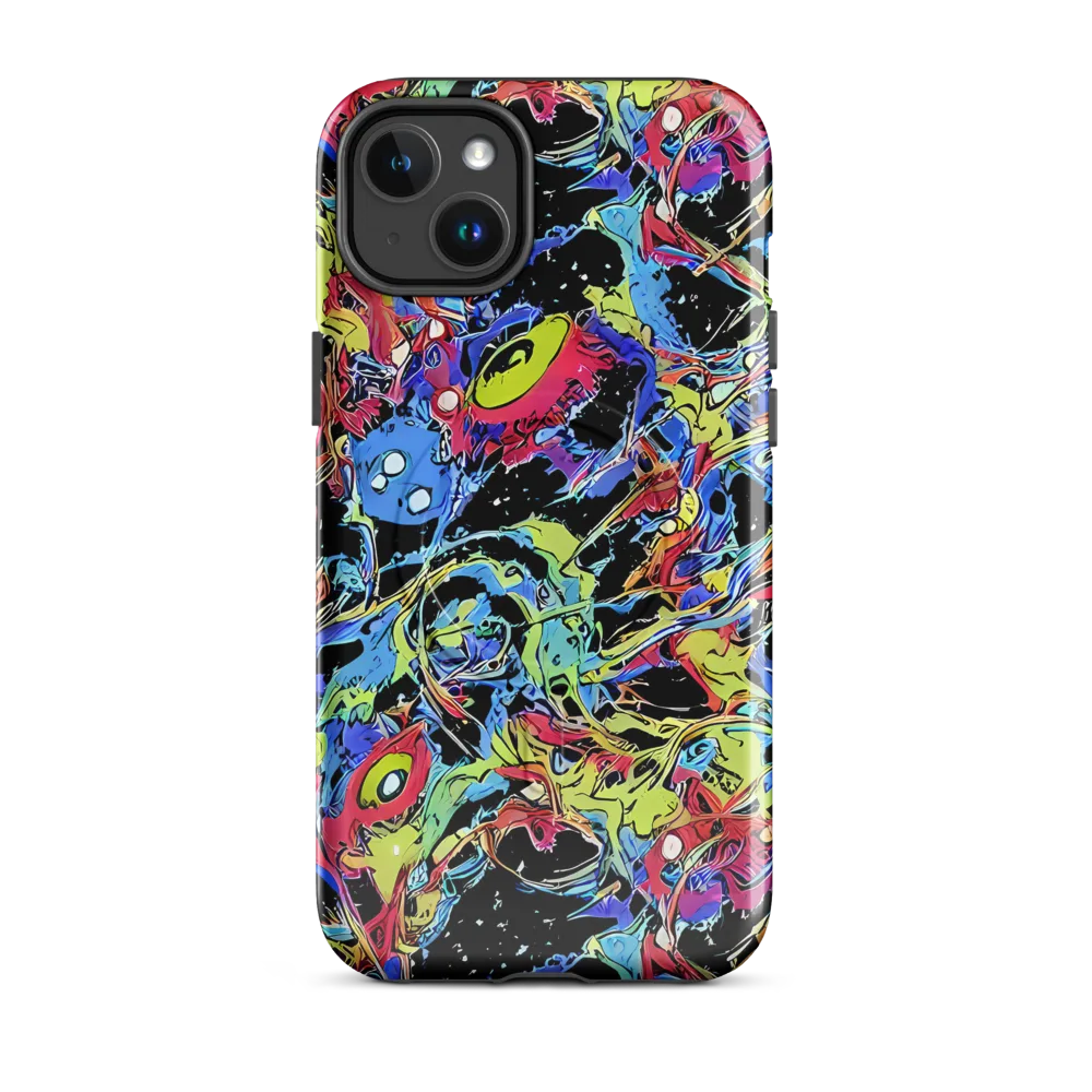Neon Chaos on MagSafe Tough Case for iPhone® — Front