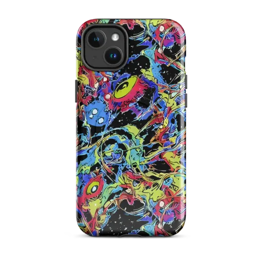 Neon Chaos on a MagSafe Tough Case for iPhone®