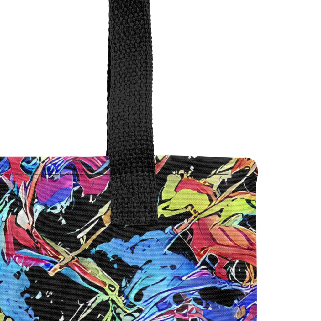 Neon Chaos on Tote Bag — Product details